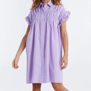 Lili Sidonio Molly bracken dress Shirt Dress Sz Medium